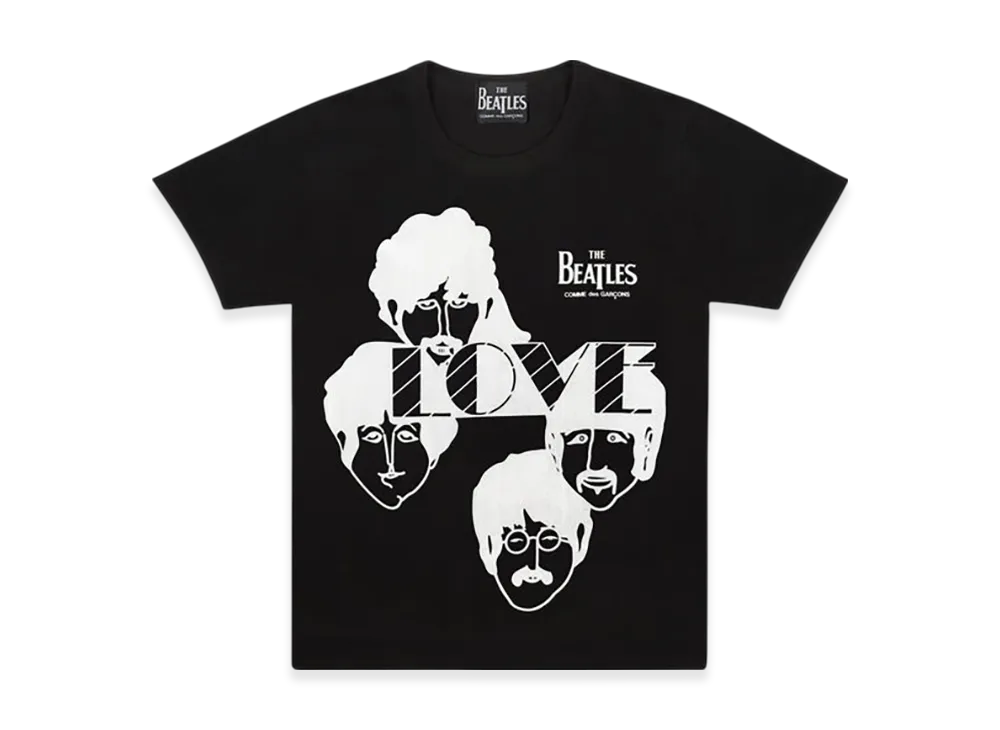COMME des GARCONS x The Beatles Printed T-Shirt "Black"