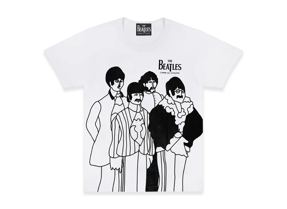 COMME des GARCONS x The Beatles Printed T-Shirt "White"