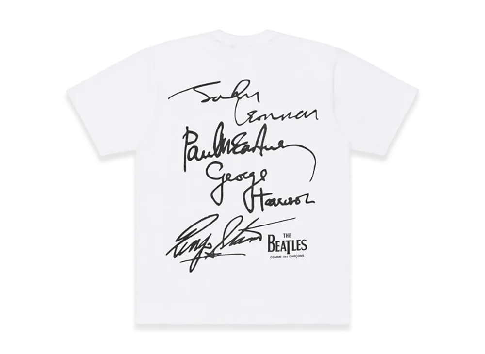 COMME des GARCONS x The Beatles Printed T-Shirt "White"