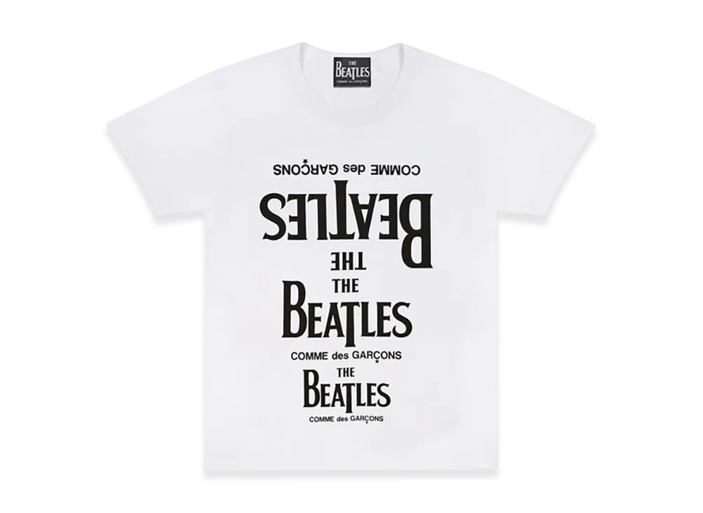COMME des GARCONS x The Beatles Rubber Printed T-Shirt "White"