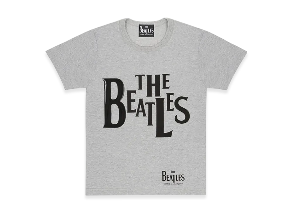 COMME des GARCONS x The Beatles Rubber Printed T-Shirt "Gray"