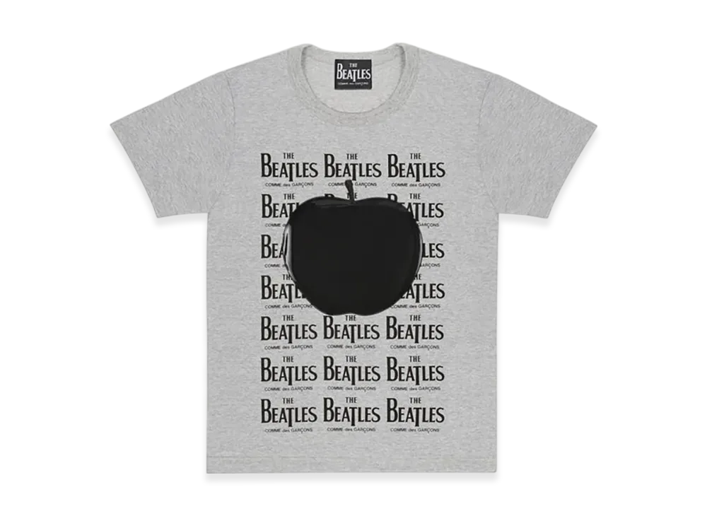 COMME des GARCONS x The Beatles Rubber Printed T-Shirt "Gray"