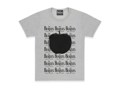 COMME des GARCONS x The Beatles Rubber Printed T-Shirt "Gray"