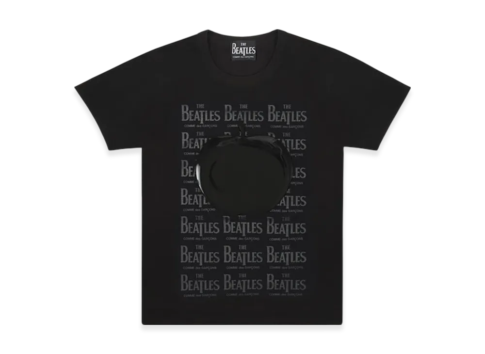 COMME des GARCONS x The Beatles Rubber Printed T-Shirt "Black"