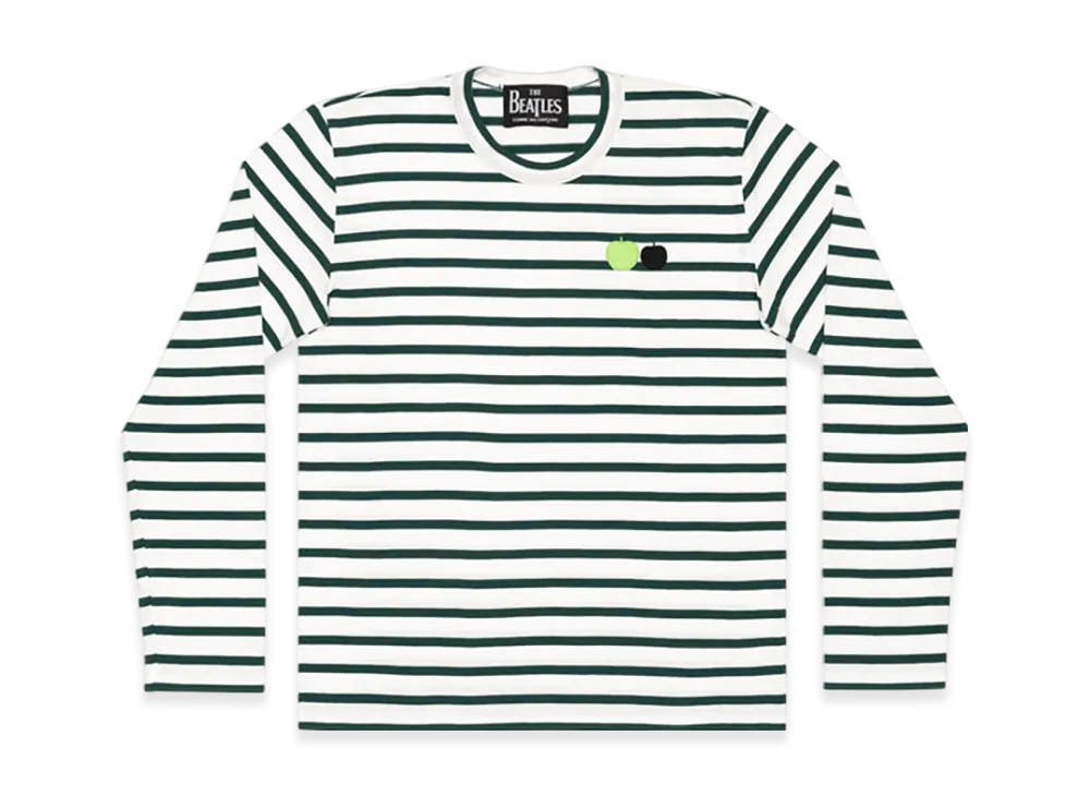 COMME des GARCONS x The Beatles Stripe Long Sleeve T-Shirt "Green"