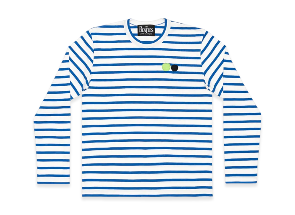 COMME des GARCONS x The Beatles Stripe Long Sleeve T-Shirt "Blue"