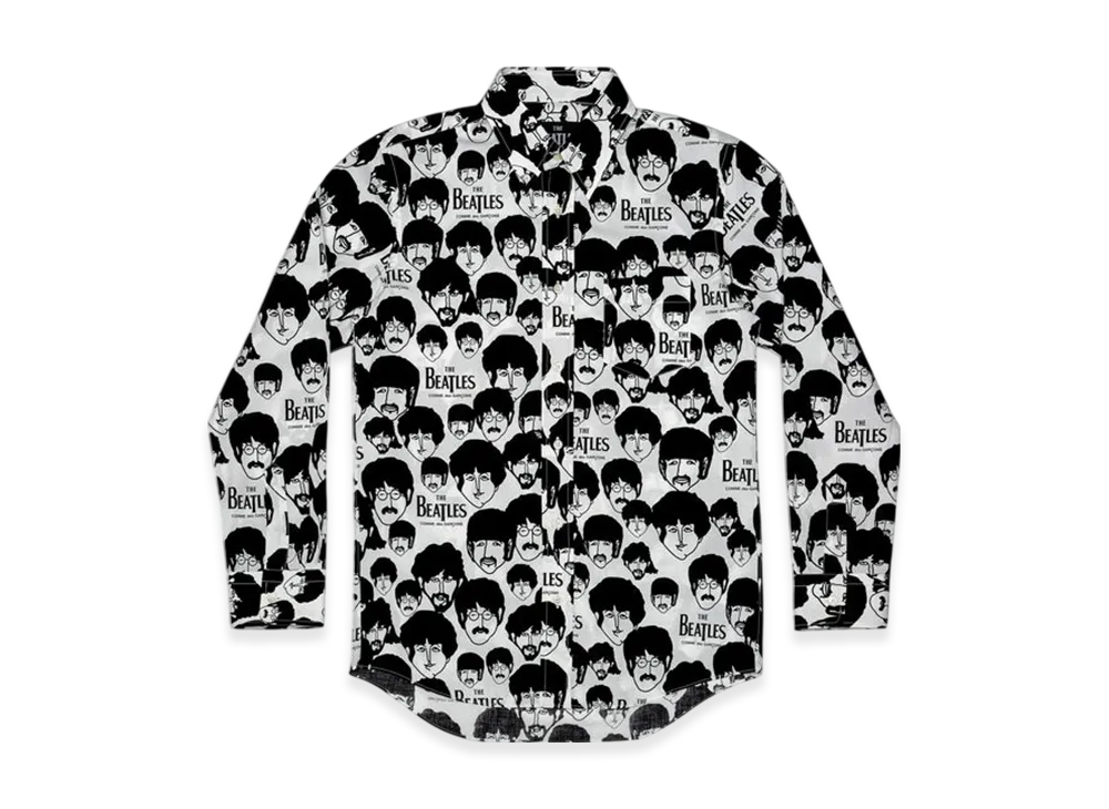 COMME des GARCONS x The Beatles Printed Shirt "Black"