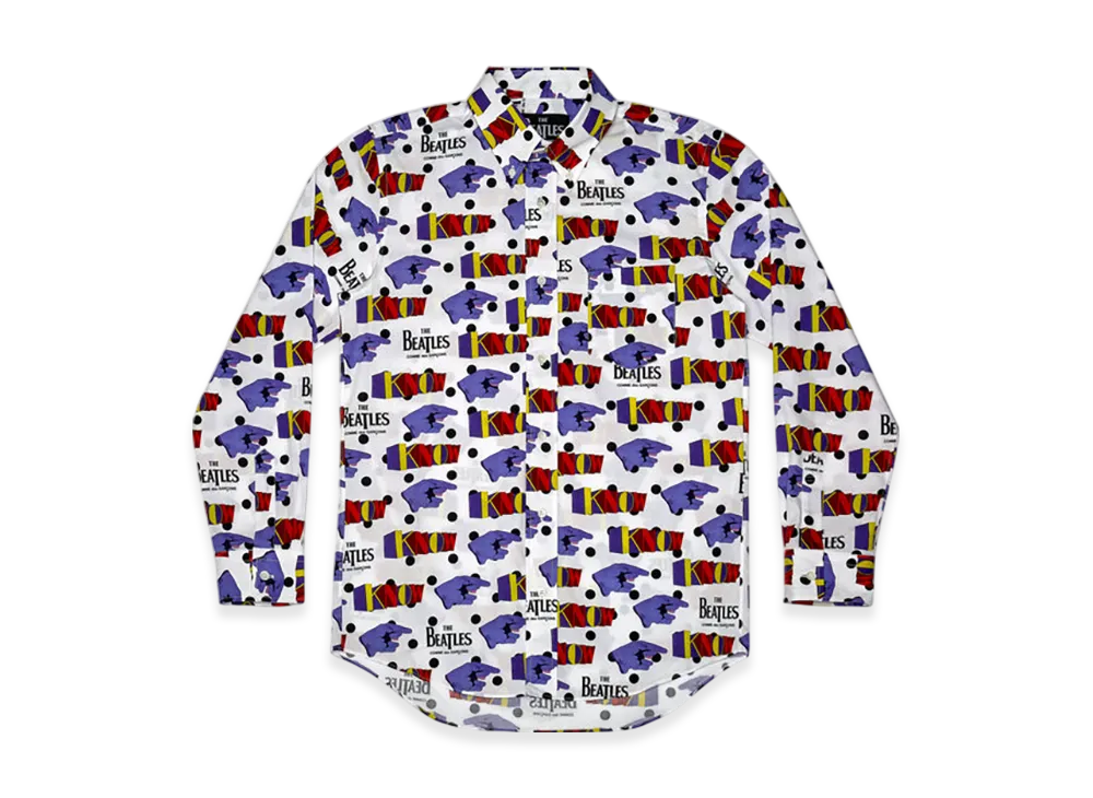 COMME des GARCONS x The Beatles Printed Shirt "Whiste"