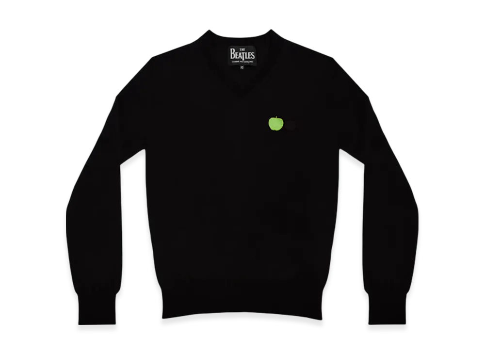 COMME des GARCONS x The Beatles V-Neck Sweater "Black"