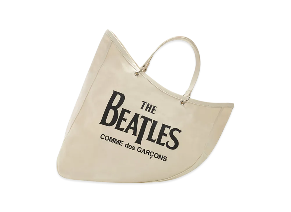 COMME des GARCONS x The Beatles Cotton Canvas Boat Bag "Beige"