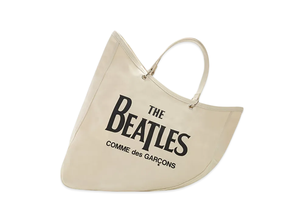 COMME des GARCONS x The Beatles Cotton Canvas Boat Bag "Beige"