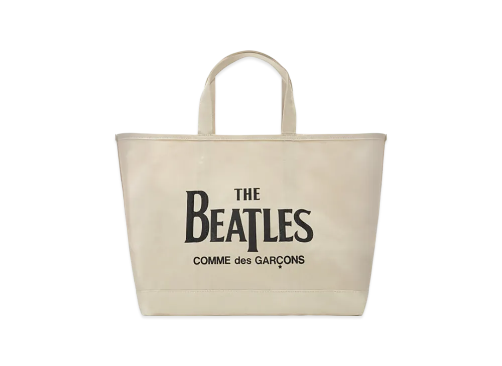 COMME des GARCONS x The Beatles Cotton Canvas Boat Bag "Beige"