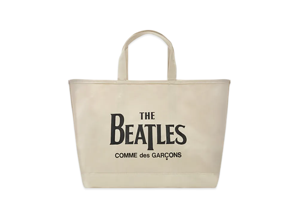 COMME des GARCONS x The Beatles Cotton Canvas Boat Bag "Beige"