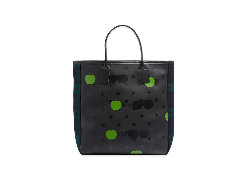 COMME des GARCONS x The Beatles Tartan Check Tote Bag "Navish"