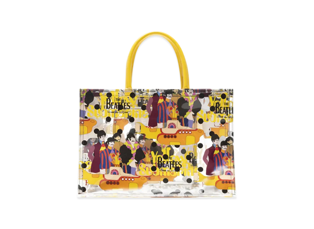 COMME des GARCONS x The Beatles Submarine Print Tote Bag Yellow "Yellow"