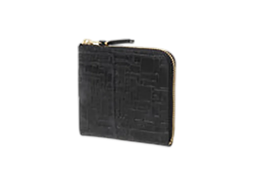 COMME des GARCONS Embossed Logotype Wallet "Black"