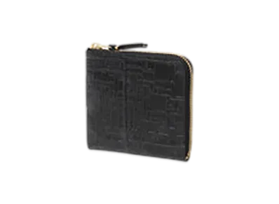 COMME des GARCONS Embossed Logotype Wallet "Black"