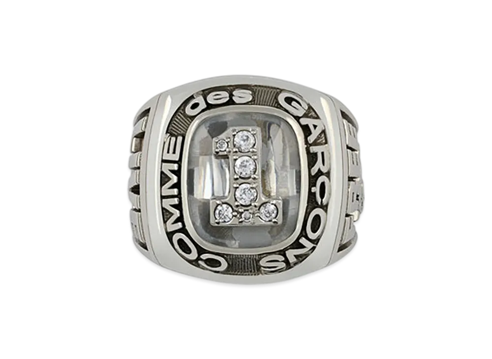 COMME des GARCONS Champion Ring "Silver/White"