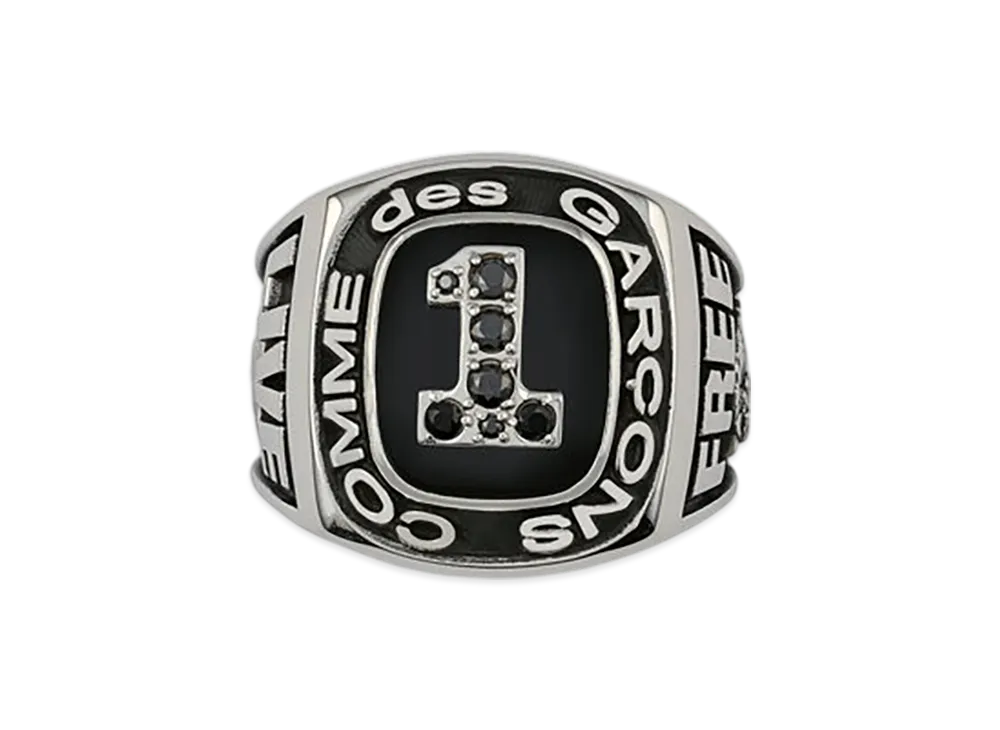 COMME des GARCONS Champion Ring "Silver/Black"