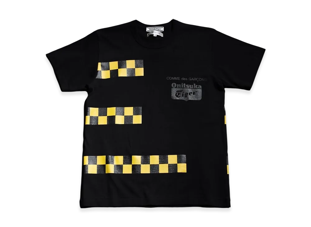 COMME des GARCONS x Onitsuka Tiger Short Sleeve T-Shirt "Black/Yellow"