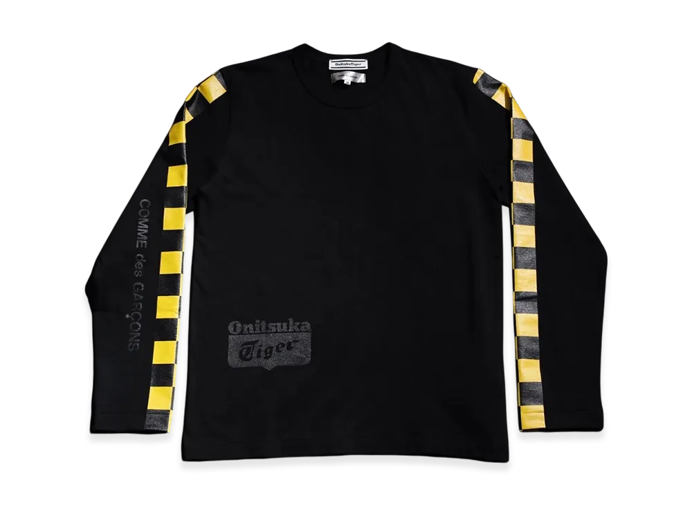 COMME des GARCONS x Onitsuka Tiger Long Sleeve T-Shirt "Black/Yellow"