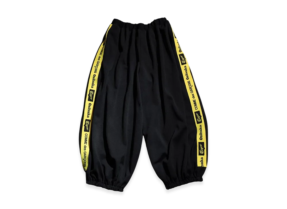 COMME des GARCONS x Onitsuka Tiger Polyester Jersey Pants "Black/Yellow"
