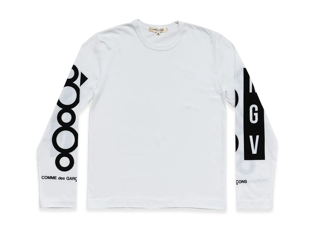 COMME des GARCONS x NGV Longsleeve T-shirt "White"