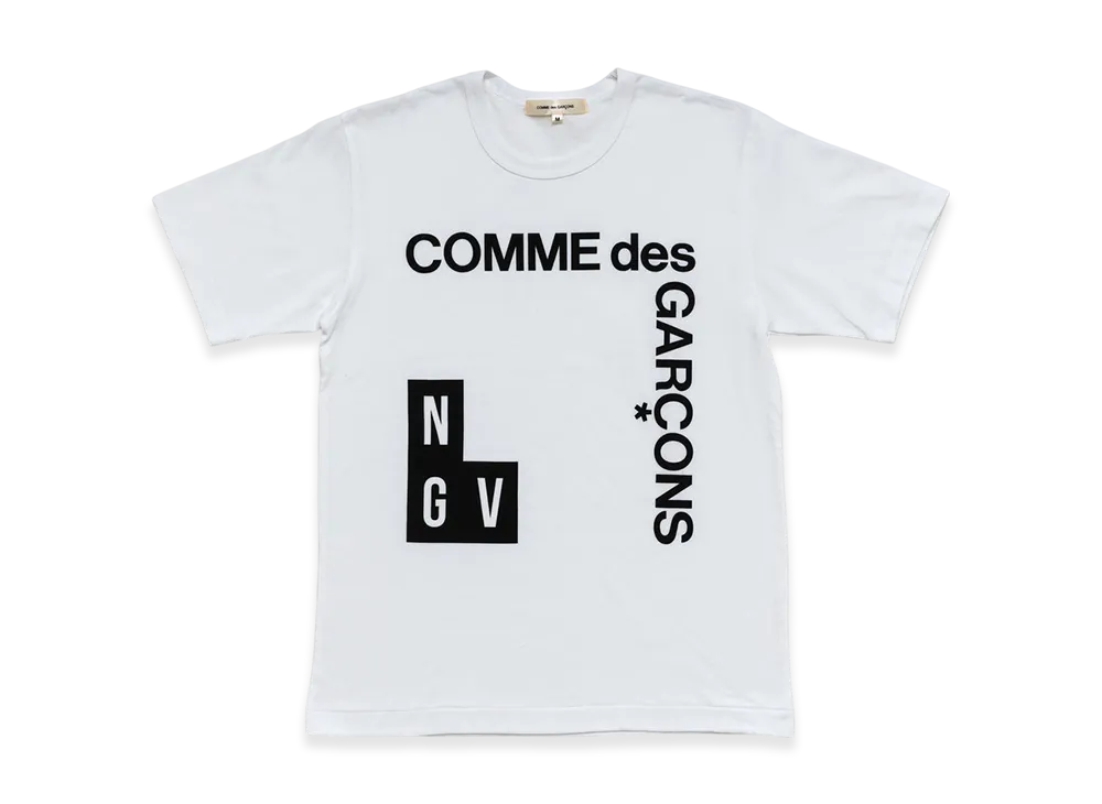 COMME des GARCONS x NGV Corner Logo T-shirt "White"