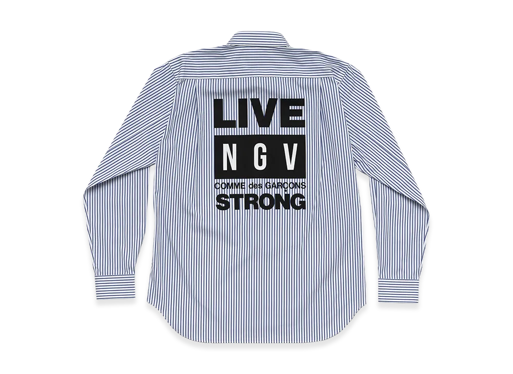 COMME des GARCONS x NGV Live Strong Shirt "Blue"