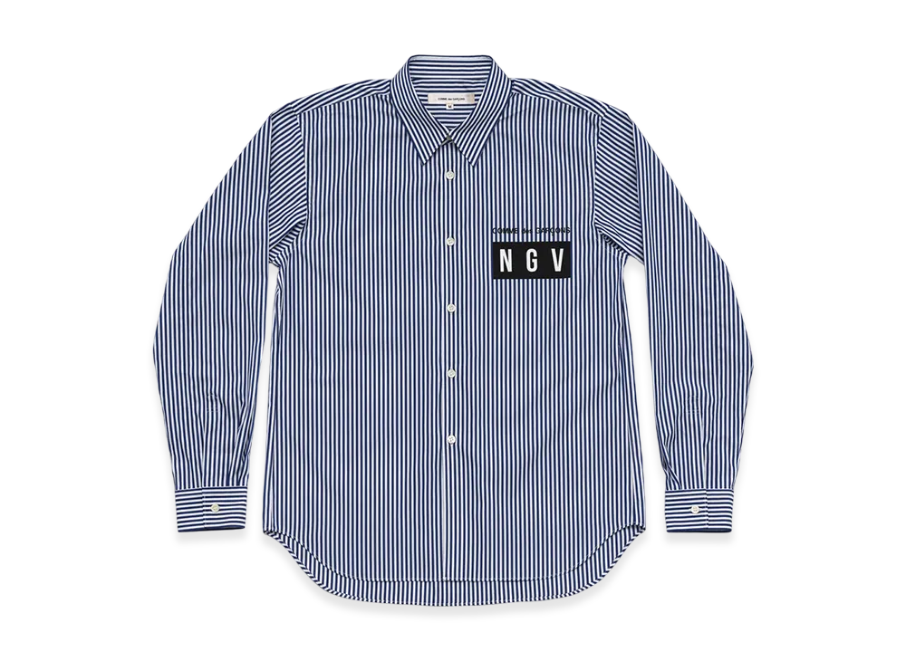 COMME des GARCONS x NGV Front Print Shirt "Blue"