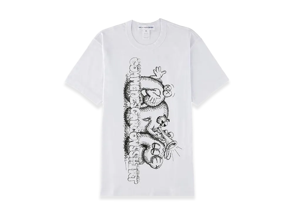 COMME des GARCONS x KAWS Printed T-Shirt "White"