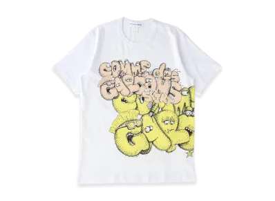 COMME des GARCONS x KAWS Printed T-Shirt "White"