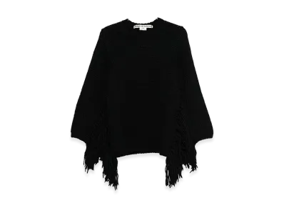 COMME des GARCONS Women's Fringe Knit Sweater "Black"