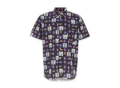 COMME des GARCONS Printed Poplin Short Sleeve Shirt "Multicolor"