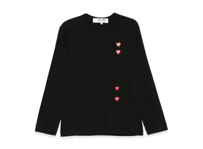 COMME des GARCONS Long Sleeve T-Shirts "Black"