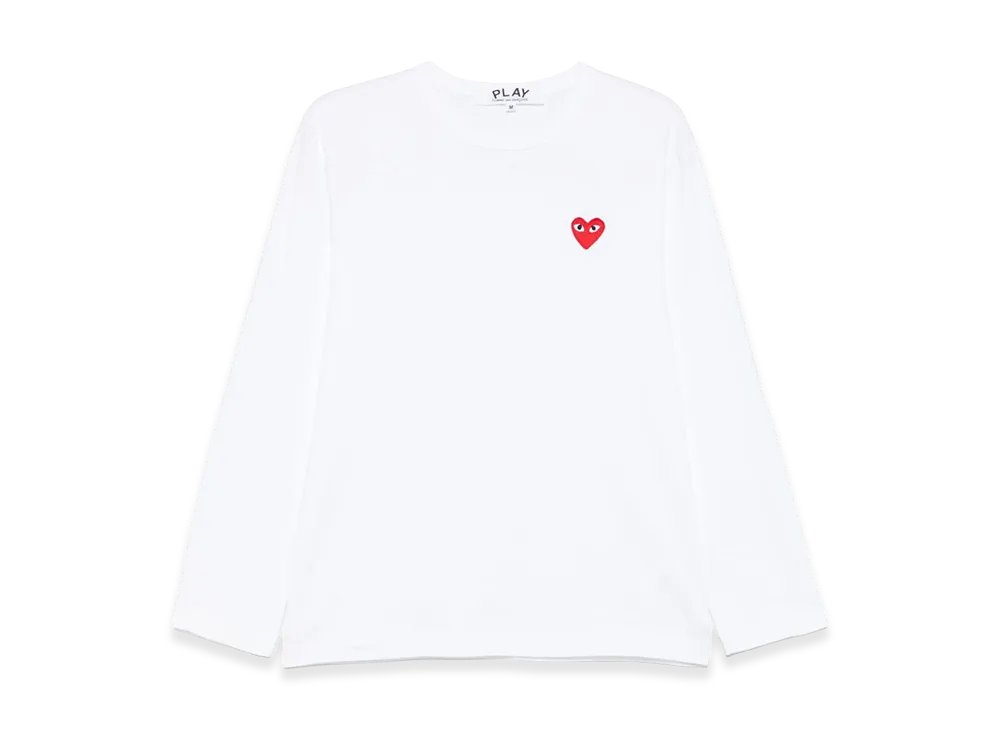 COMME des GARCONS Women's Long Sleeve T-Shirts "White"