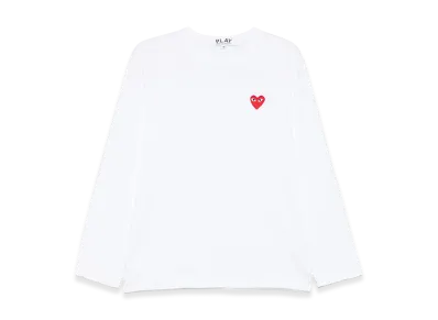 COMME des GARCONS Women's Long Sleeve T-Shirts "White"