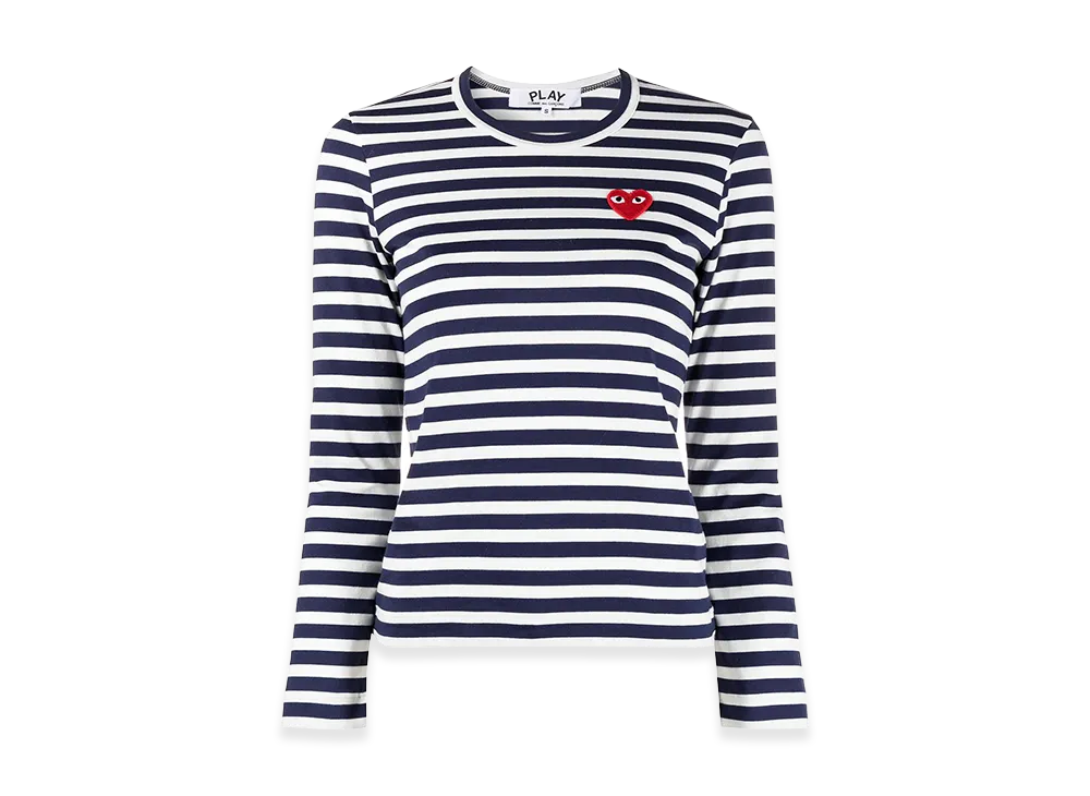COMME des GARCONS Women's Long Sleeve T-Shirts "Blue"