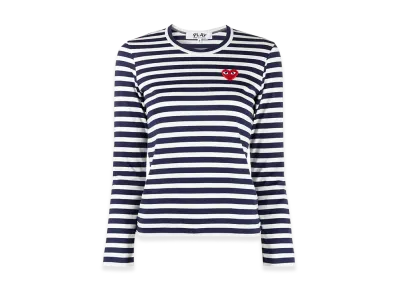COMME des GARCONS Women's Long Sleeve T-Shirts "Blue"