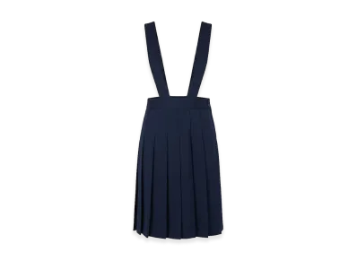 COMME des GARCONS Women's Pleated Jumper Skirt "Navy Blue"