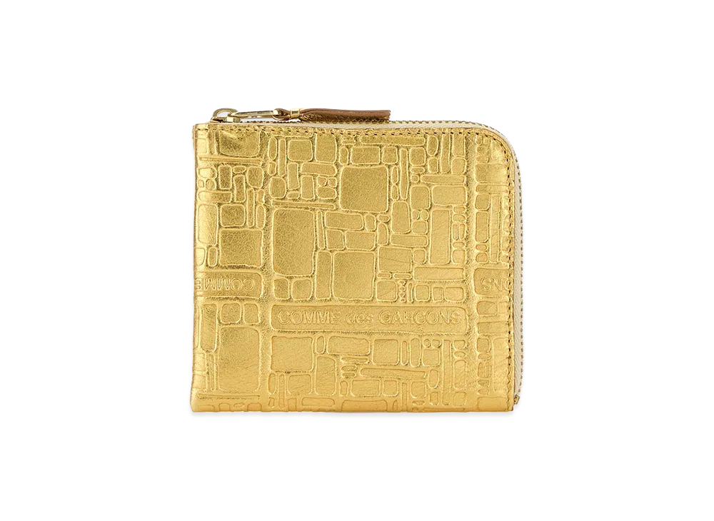 COMME des GARCONS Leather Card Holder "Gold"