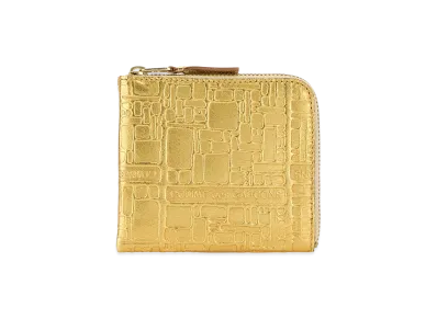 COMME des GARCONS Leather Card Holder "Gold"