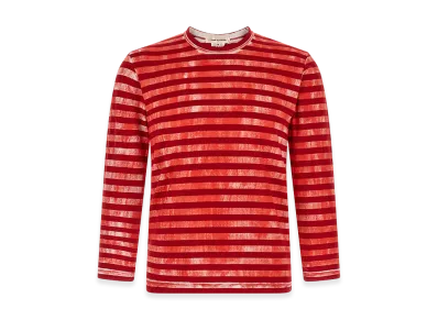 COMME des GARCONS Women's Striped T-Shirt "Red"