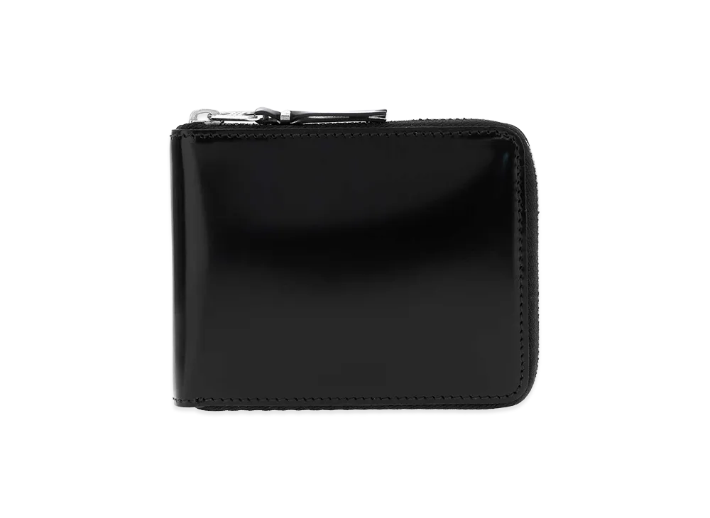 COMME des GARCONS Leather Wallet "Silver/Black"