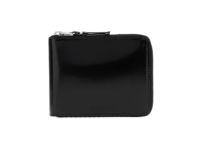 COMME des GARCONS Leather Wallet "Silver/Black"