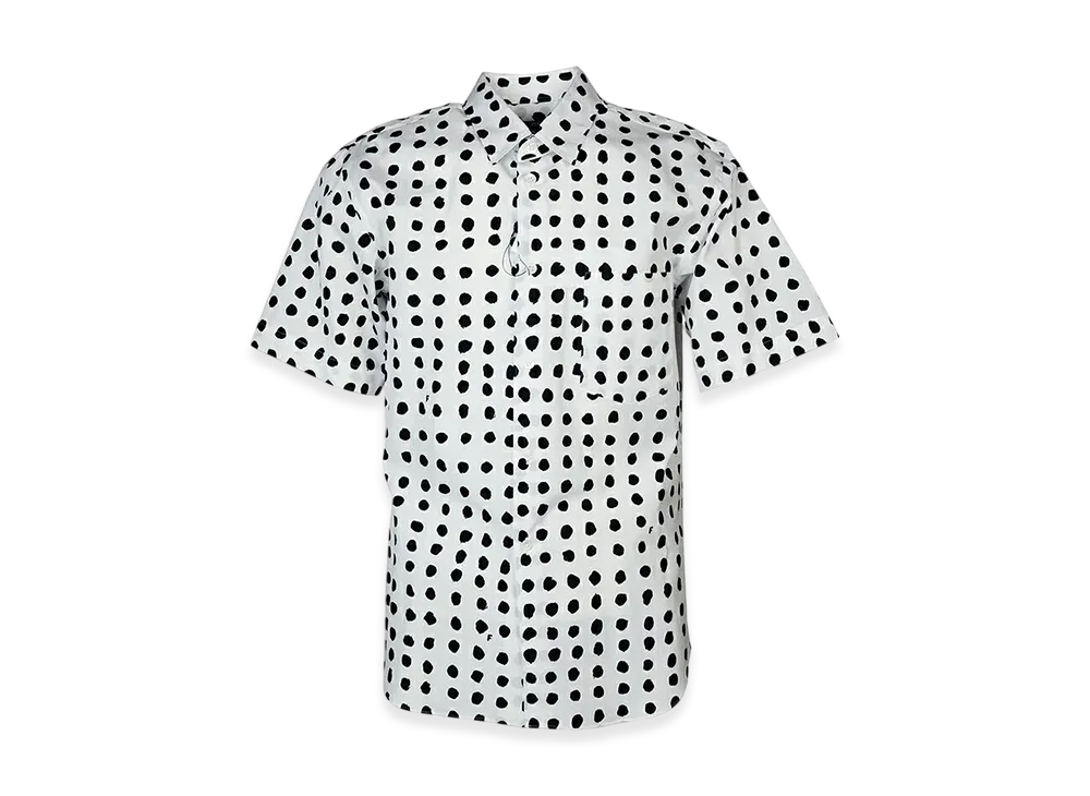 BLACK COMME des GARCONS x Filip Pagowski Cotton Broadcloth Print Shirt "White"