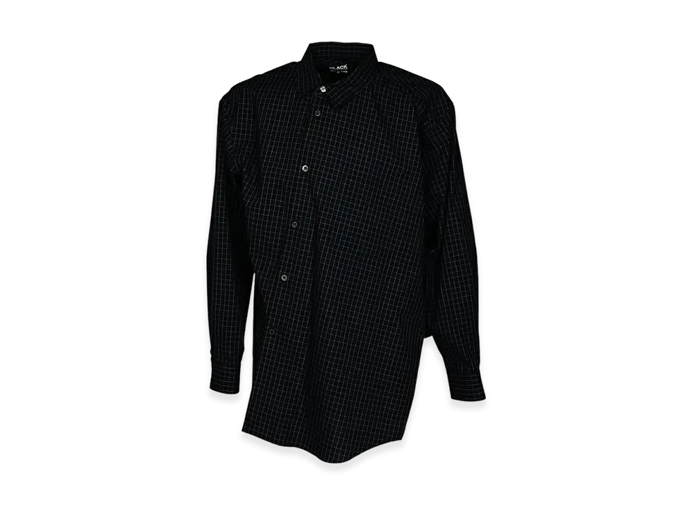 BLACK COMME des GARCONS Cotton Windowpane Shirt "Black/White"