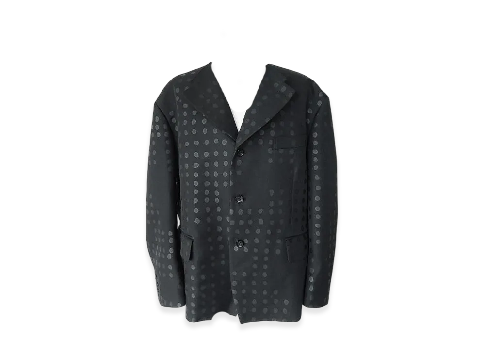 BLACK COMME des GARCONS x Filip Pagowski Polyester Twill Print B "Black"