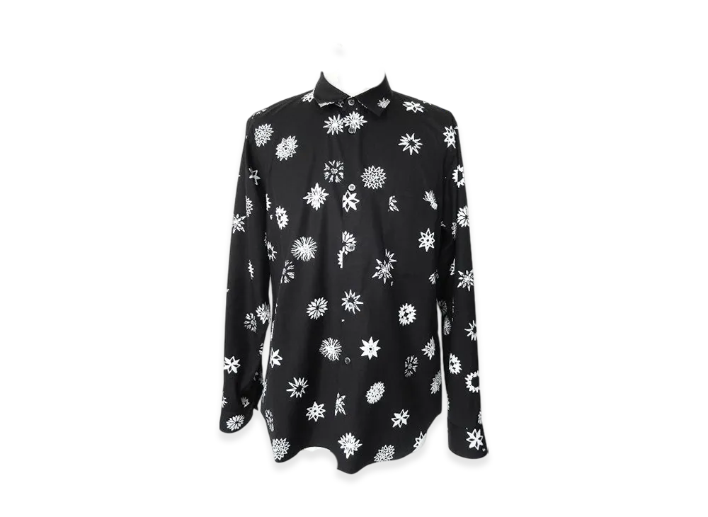 BLACK COMME des GARCONS x Filip Pagowski Cotton Broadcloth Print A Pattern "Black"