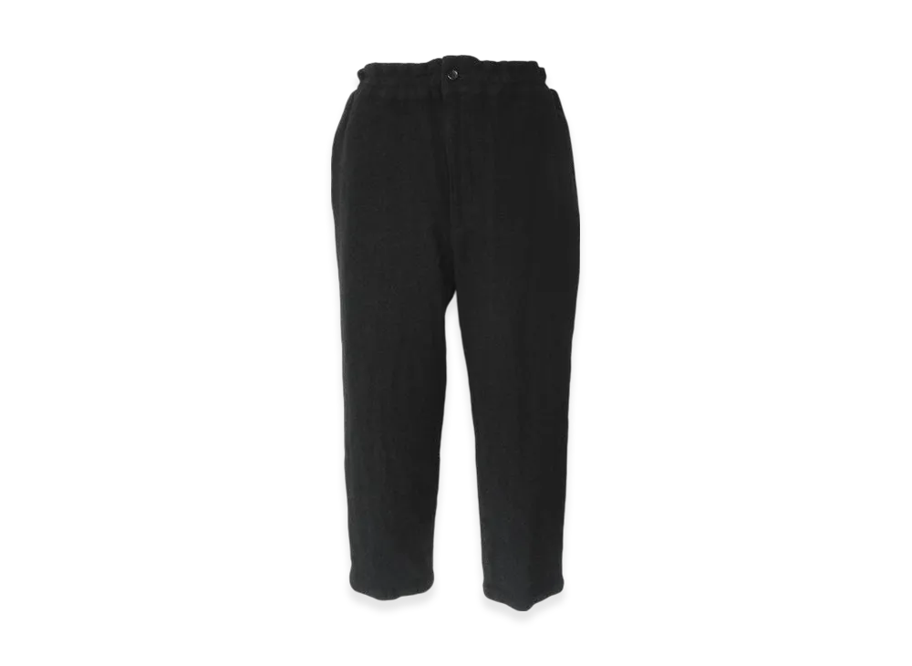 BLACK COMME des GARCONS Wool / Nylon Medium Tweed Garment Treated "Black"